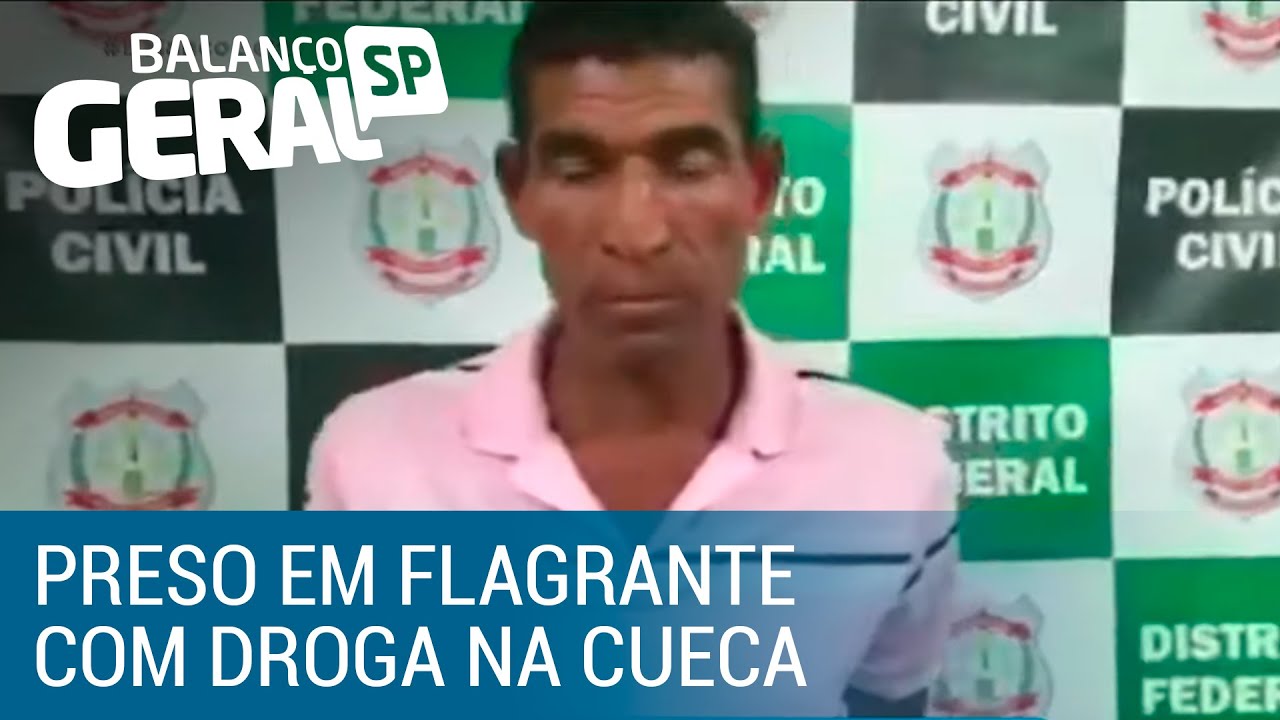 Traficante é preso em flagrante com drogas na cueca