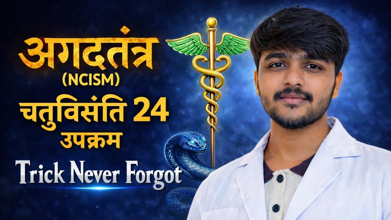 Chaturvishanti (24 Upakrama ) Trick l अगदतंत्र l विष चिकित्सा l BAMS 2nd year