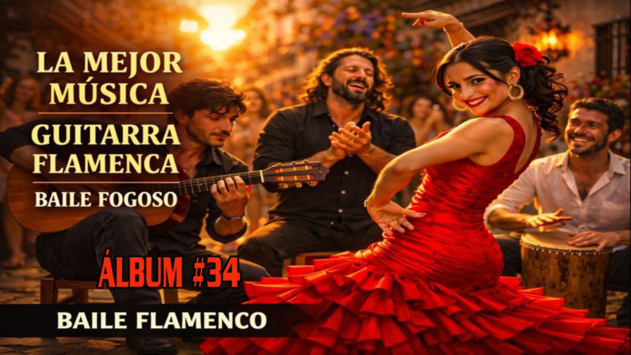 Las mejores piezas para guitarra flamenco N.°34 | Melodías relajantes ardiente del flamenco español