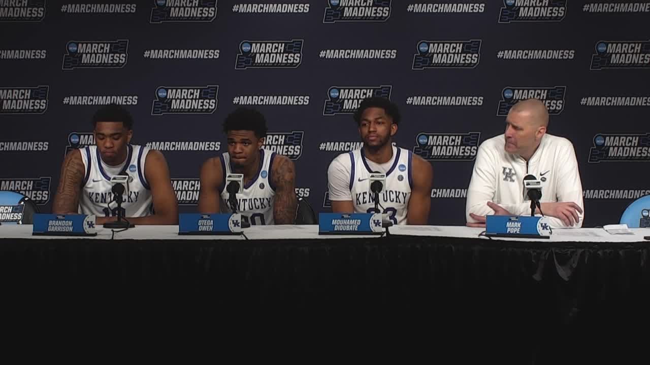 Post game | Kentucky after big OT win against Santa Clara