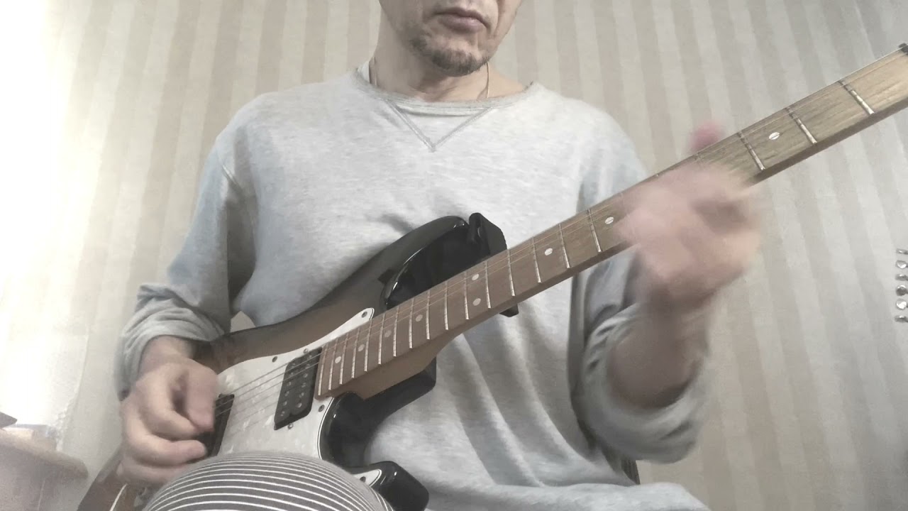 At Night She Sleeps / Night Ranger guitar cover with my cat (50s Japanese Rock Guitarist)