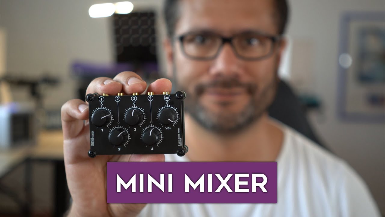 Little Bear MC5 passive 4 stereo channels mini mixer - for small synth setups