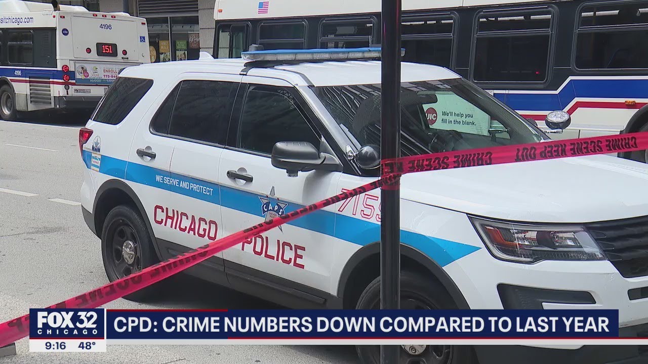 Chicago crime numbers down compared to last year, police say