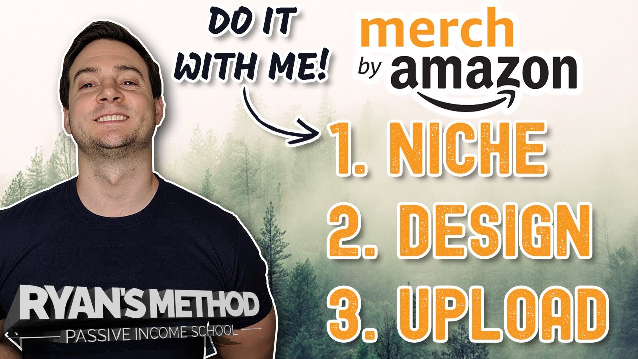 AMAZON MERCH TUTORIAL: Niche Research + Design + Upload