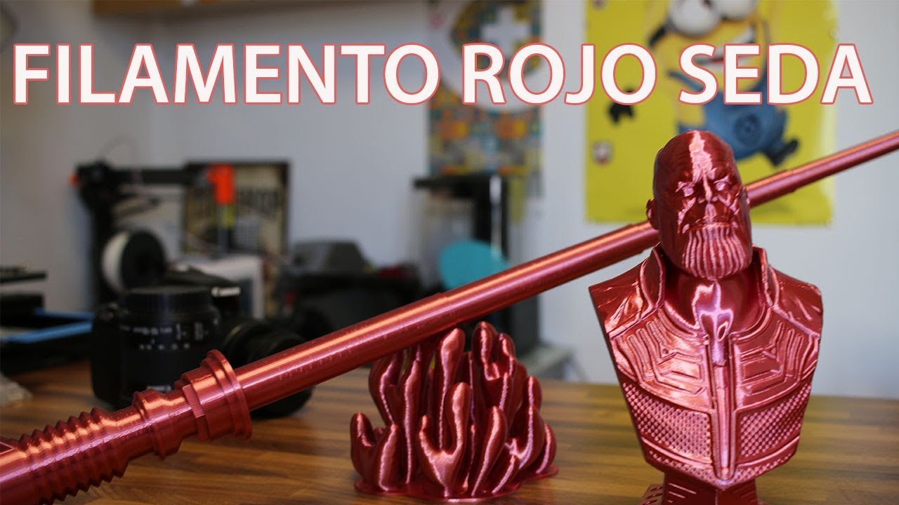IMPRESIONANTE FILAMENTO ROJO SEDA