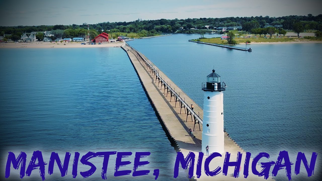 MANISTEE, MICHIGAN BY DRONE - JUNE 2020
