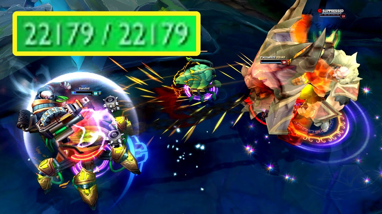 Urgot Ult vs 22000+ HP Braum!
