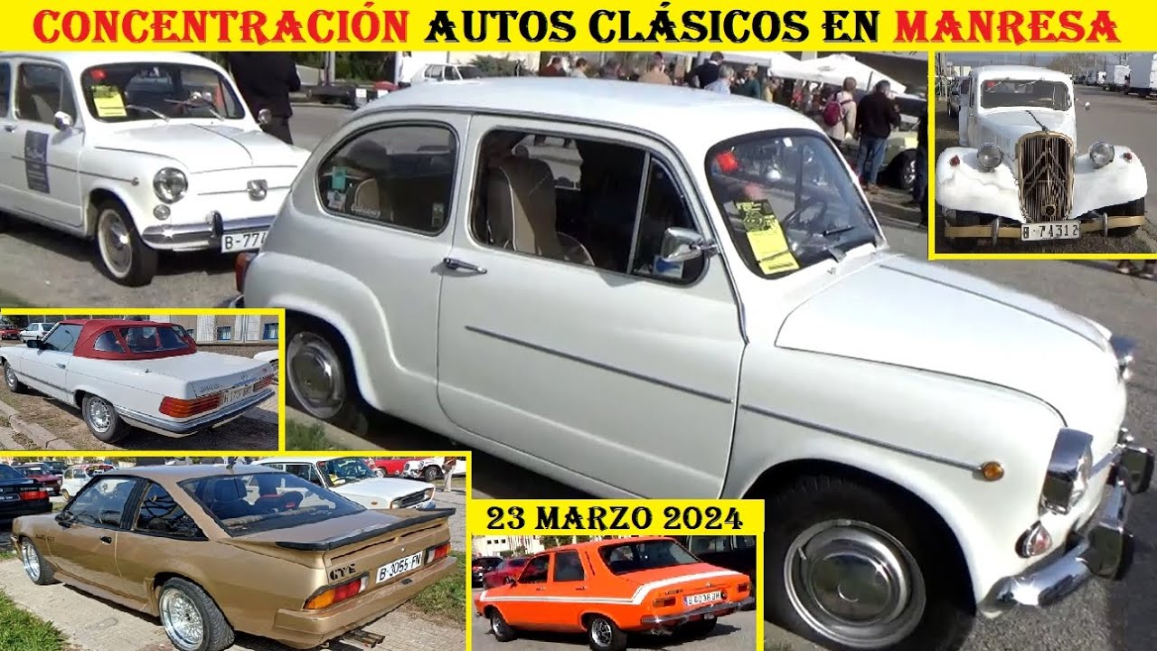 Concentración autos clásicos Manresa. Voitures anciennes. 