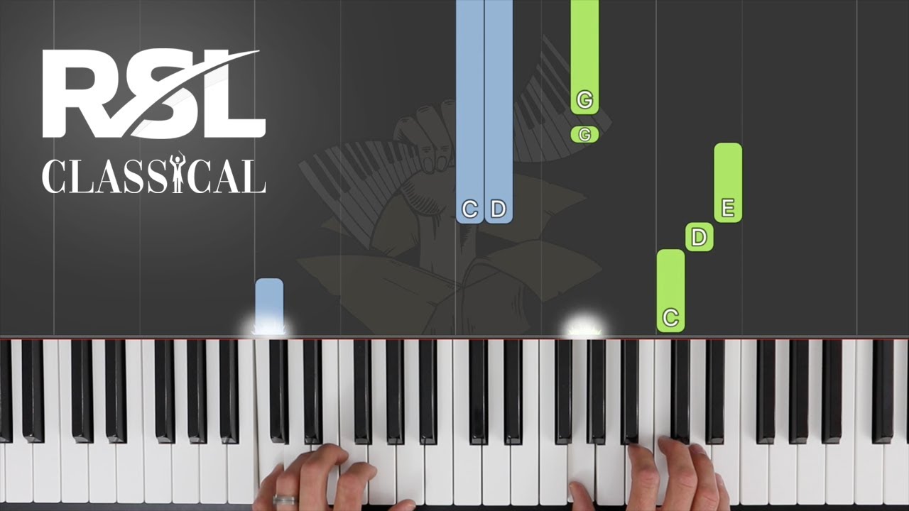 Together at Last / RSL (Rockshool) Classical Piano Grade 2 / Synthesia Piano tutorial