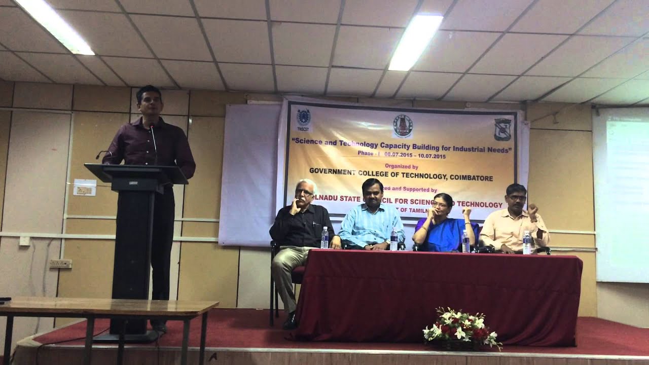 GCT Coimbatore - TN Council Programme - Mr. Anjesh Speech 10/07/2015