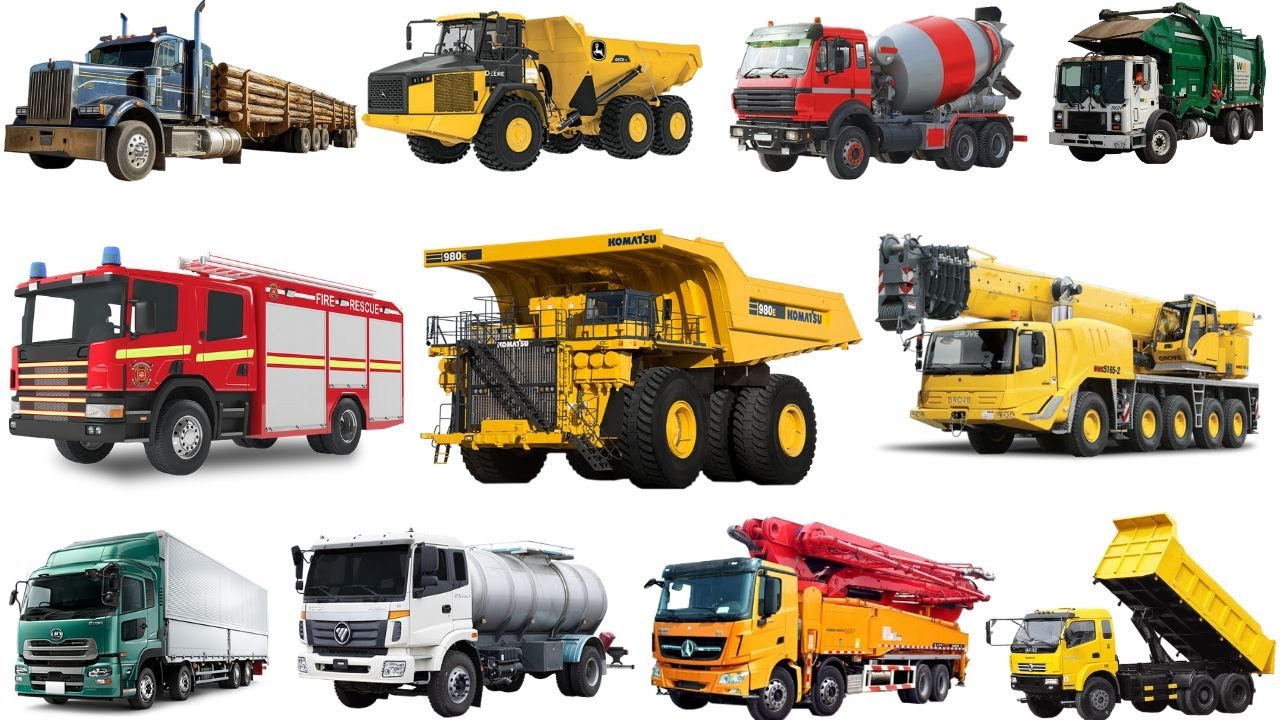 Jenis-jenis Mobil Truk | Dump Truck, Mixer Truck, Haul Truck, Box Truck, Truk Pemadam Kebakaran