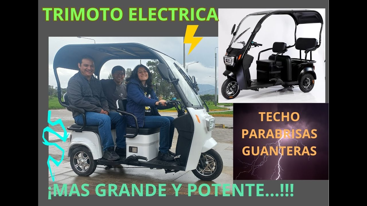 NUESTRA NUEVA TRIMOTO ELECTRICA CON TECHO, ¡¡¡ MAS PROTECCION, MAS ESPACIO, MAS POTENCIA...!!!