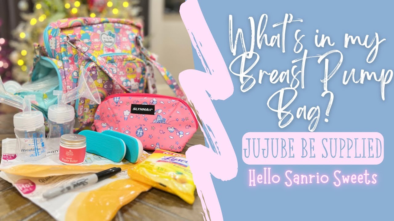 What's in my BREAST PUMP BAG for work? Jujube's Be Supplied Pump Bag in Hello Sanrio Sweets