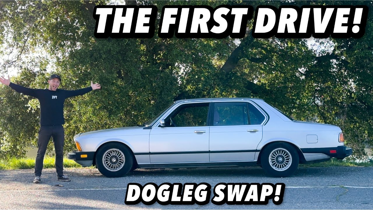 First Drive In My DOGLEG 5 SPEED Swapped BMW E23 7 Series!