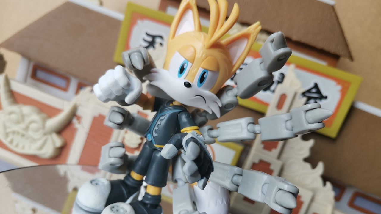 Tails, Nine! Sonic the Hedgehog Prime Jakks Pacific Figure Unboxing and Review with Za Grand Cat