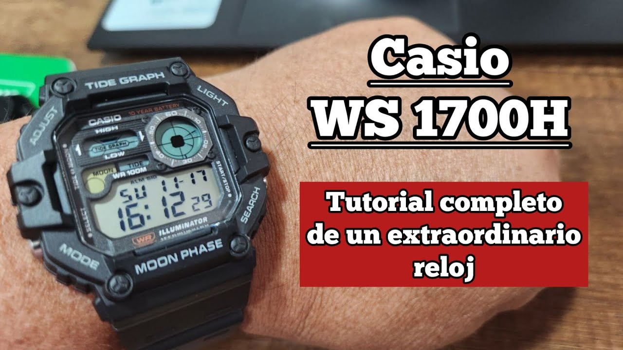 Casio WS 1700H reseña y tutorial completo