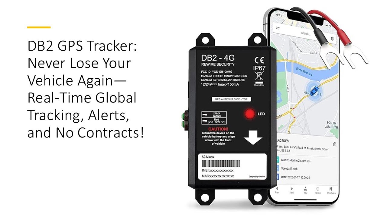 DB2 GPS Tracker: Never Lose Your Vehicle Again—Real-Time Global Tracking, Alerts, and No Contracts!