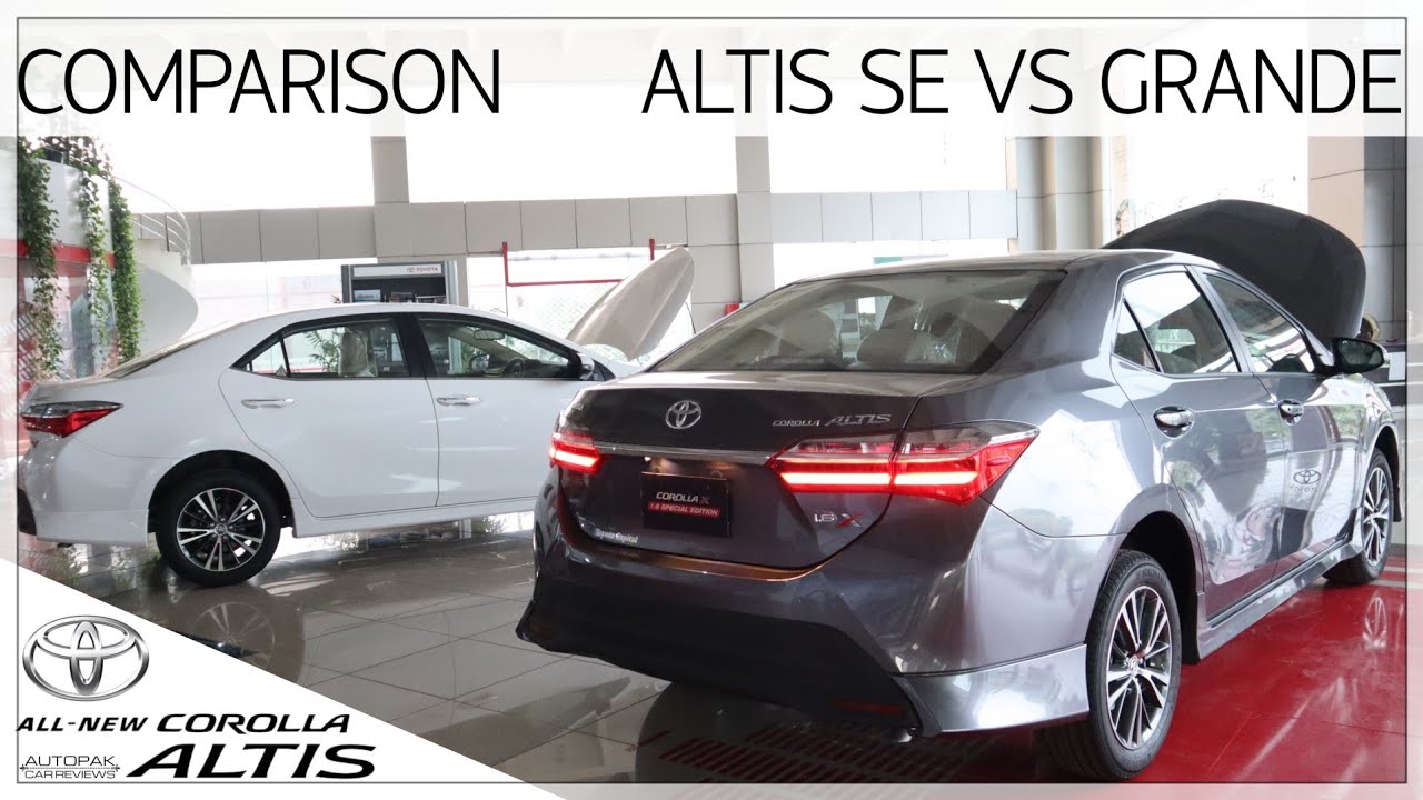 Toyota Corolla Altis 1.6 Special Edition VS GRANDE 2021 | Comparison | Detailed Review with Price.