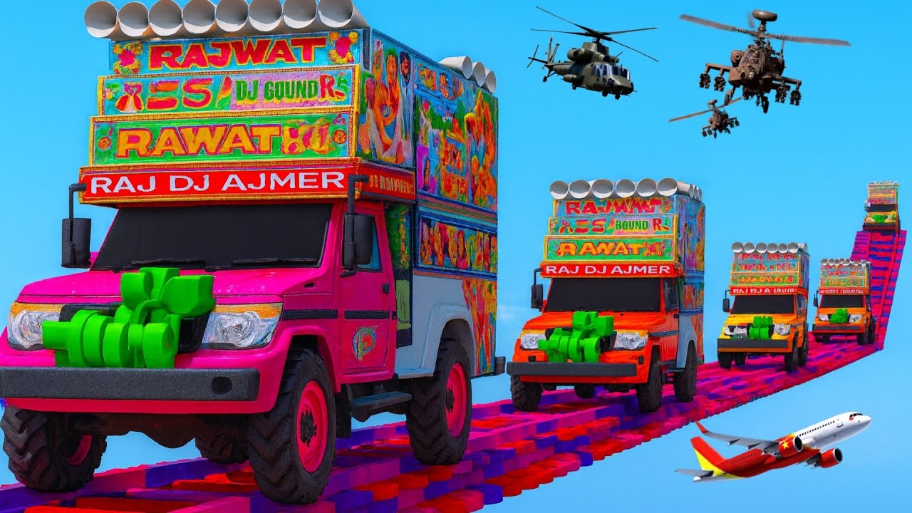 GTA:5 World's Highest ! 😱🫨🫨 TRIED THE IMPOSSIBLE 🙄🫨🇮🇳 SUPER MEGA RAMP CHALLENGE ! INDIAN All DJ