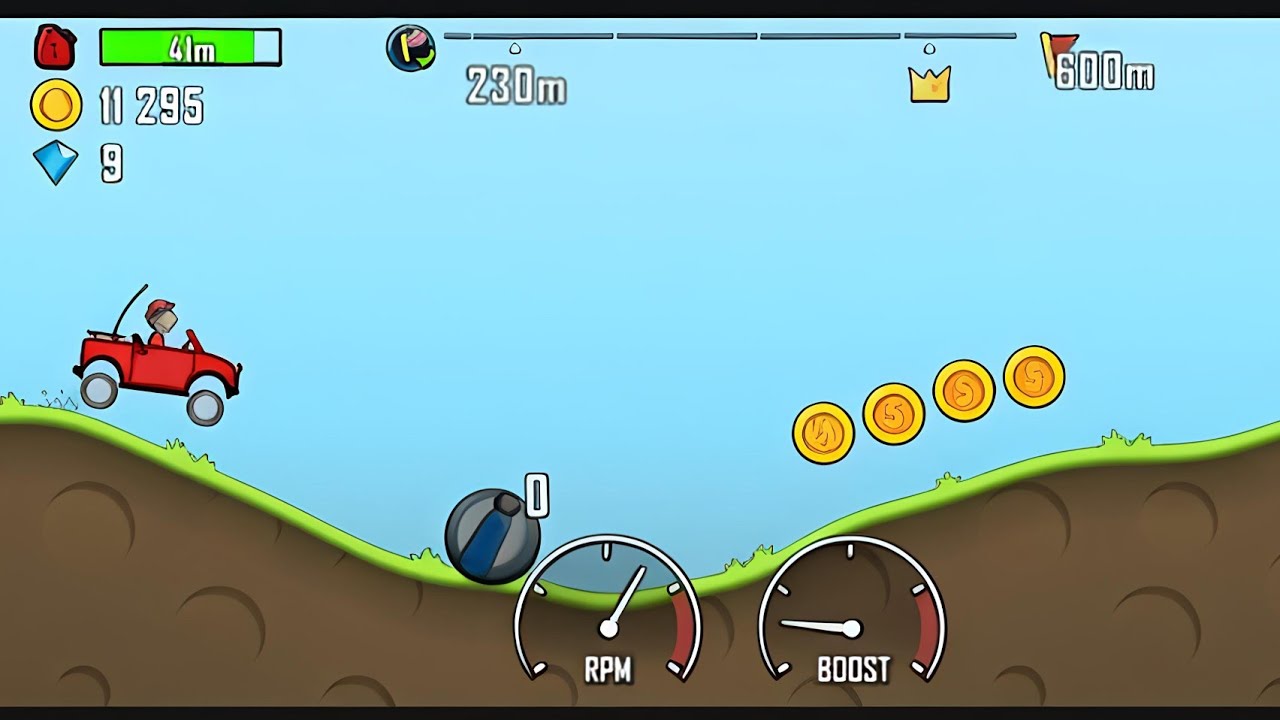 Hill Climb Racing Gameplay 🏁| 2 Minute Fun Run 🎮 | NexFeast 