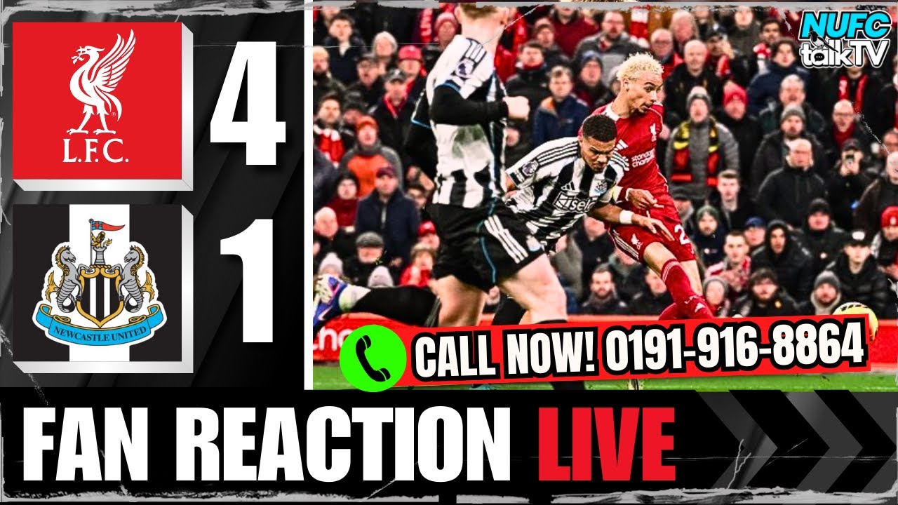 LIVERPOOL vs NEWCASTLE UNITED | MATCH REACTION LIVE