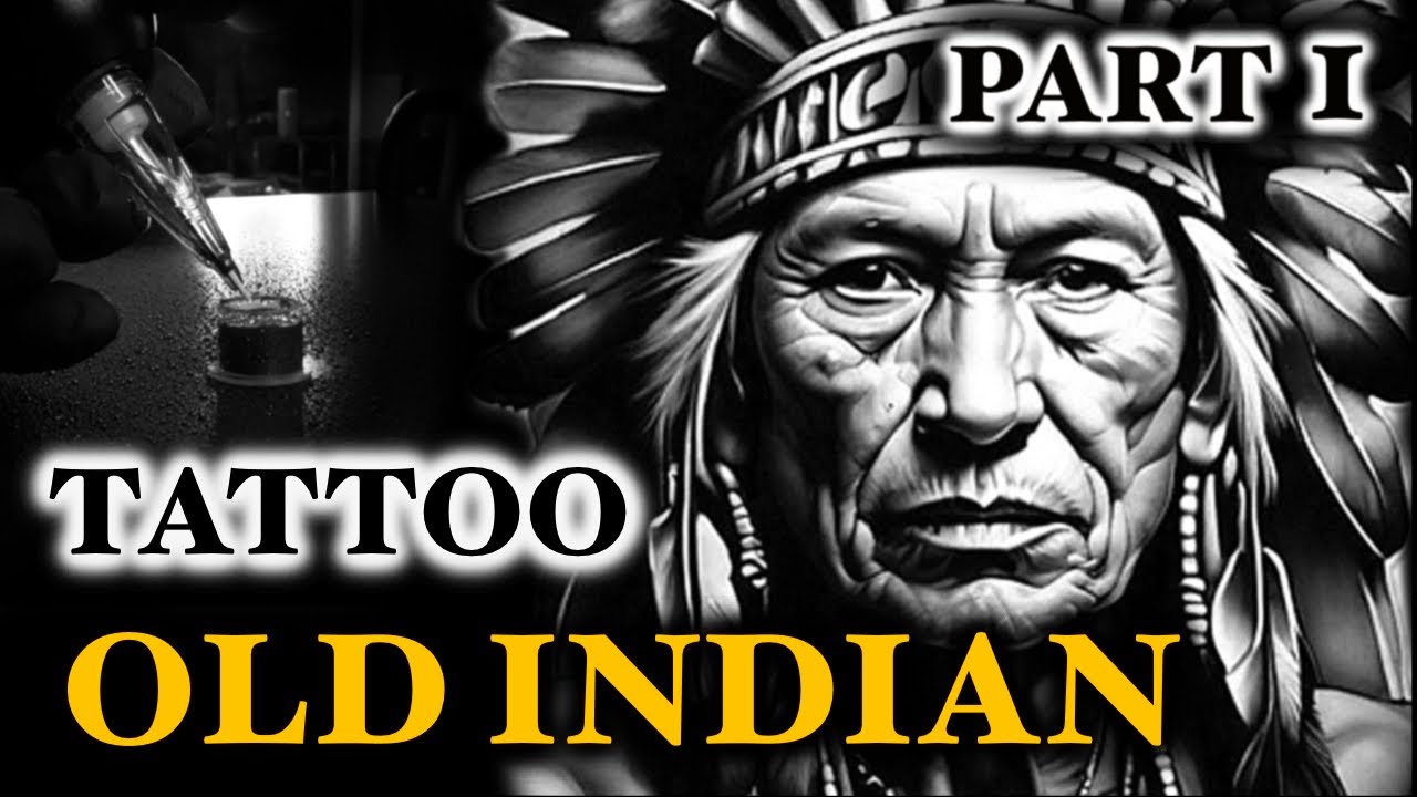 TATTOO OLD INDIAN | TIMELAPSE