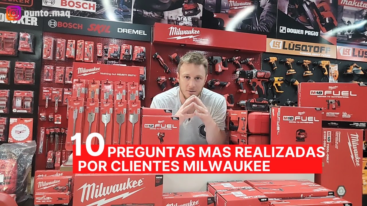 Top 10 preguntas de clientes Milwaukee