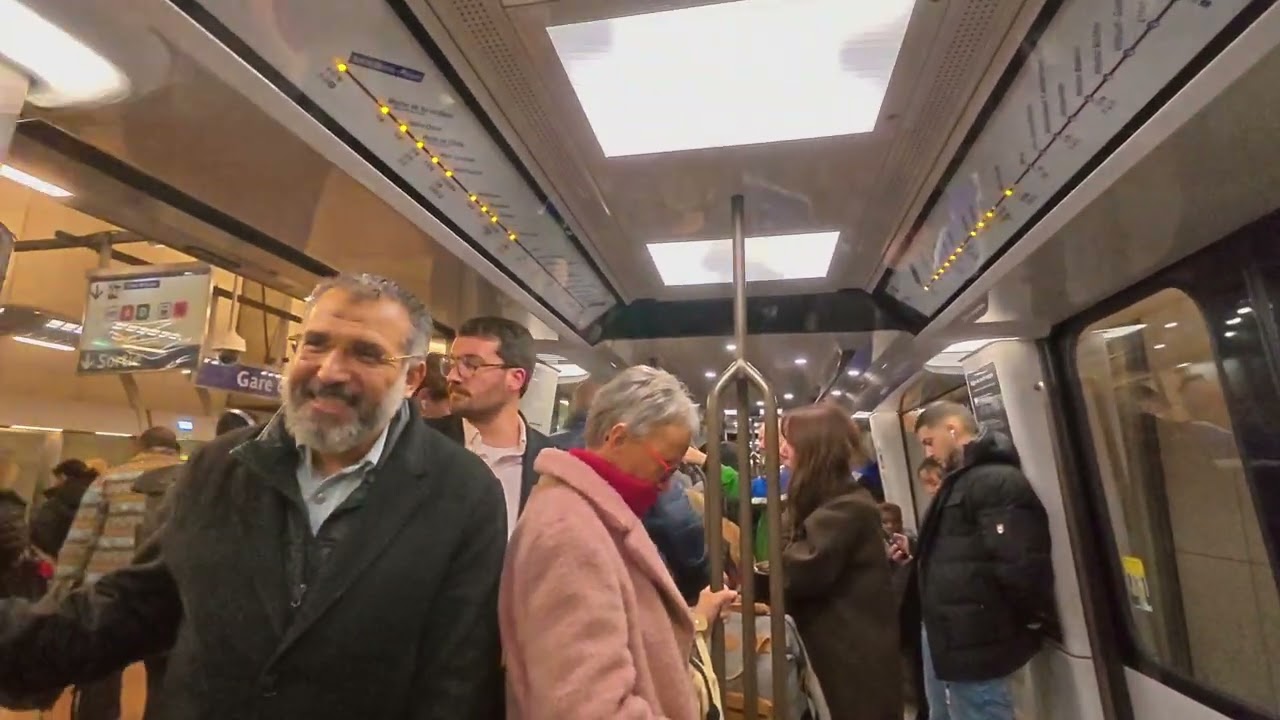 Walking tour metro Bercy, Paris to Chatelet line 14