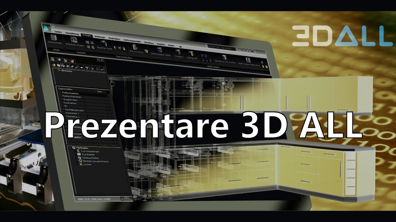 Program proiectare mobilă 3D ALL - bază de date corpuri de mobilier configurabile