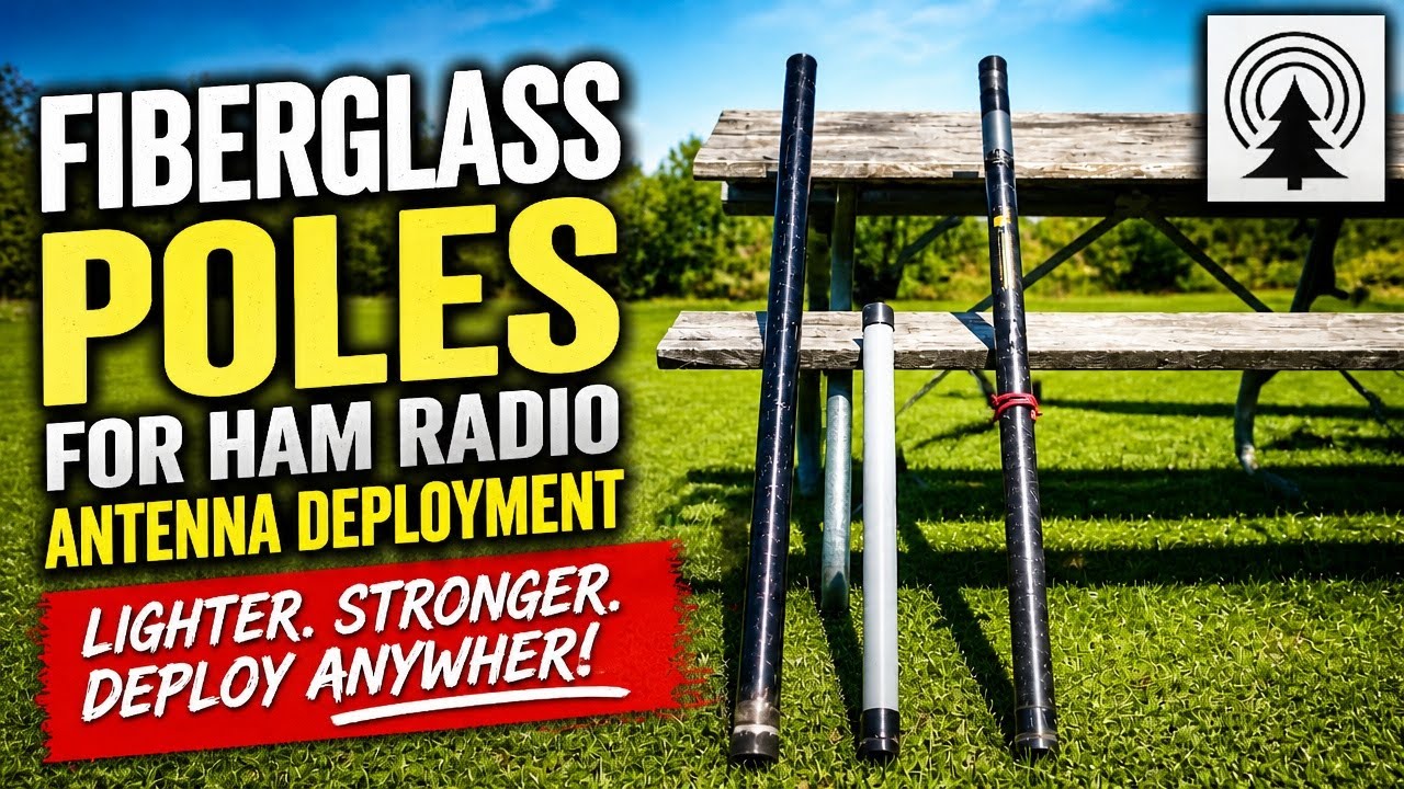 Fiberglass Poles for Ham Radio Antenna Deployment