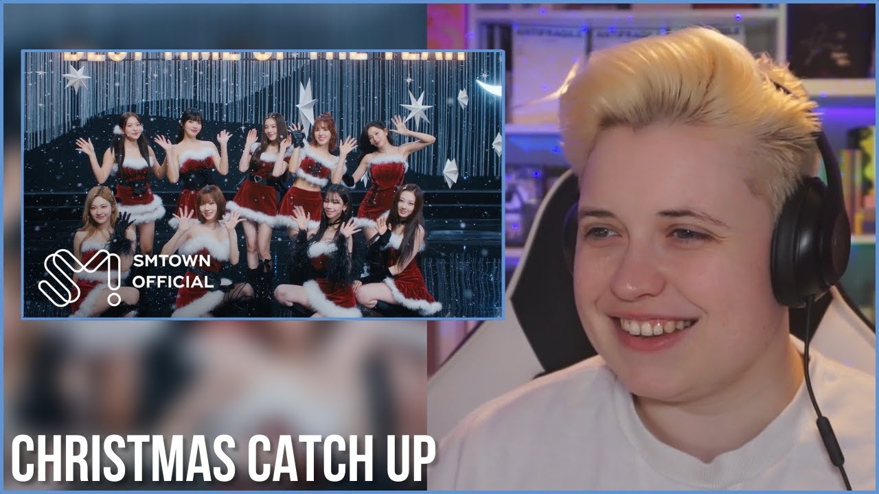 CHRISTMAS KPOP CATCH UP: REACTIONS to NMIXX, NCT DREAM, RED VELVET X AESPA & MOONBYUL MVs
