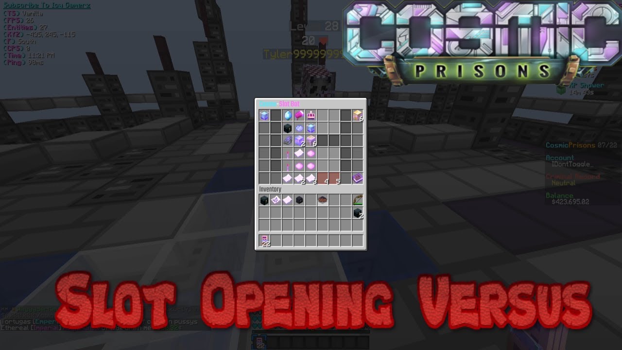 Cosmic Prisons Huge Slot Opening Versus Tyler