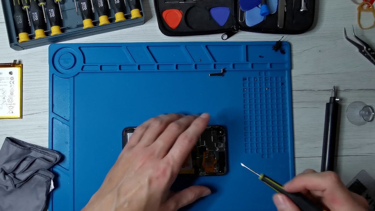 📳 Huawei P10 Lite akkumulátor csere 🔋Huawei P10 battery replacement ✅