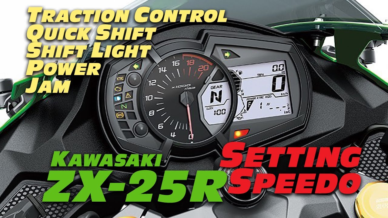 ZX-25R Setting Speedo - Jam, KQS, KTRC, Shift Light, dan Power