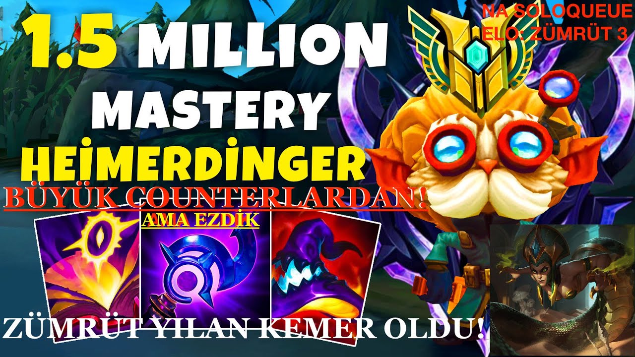 ZÜMRÜT 3 YILAN KEMER YAPILDI! CASSIOPEIA VS HEIMERDINGER COUNTER EŞLEŞME DERECELI MID ORTA - NA SQ