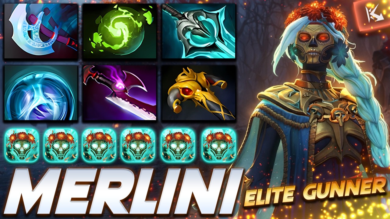 Merlini Muerta Elite Gunner - Dota 2 Pro Gameplay [Watch & Learn]
