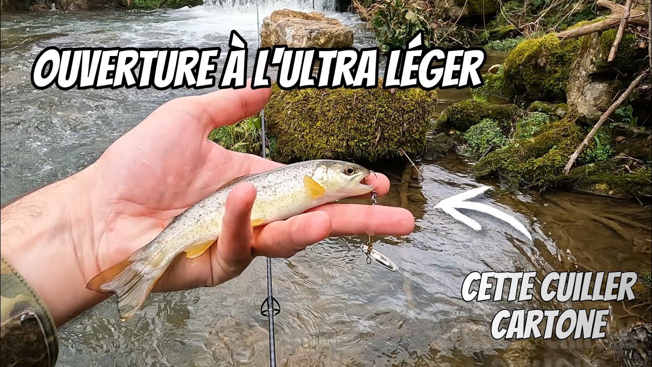 Ouverture de la TRUITE à l'ULTRA LEGER - pêche à la cuiller + jeu concours 🎁📦