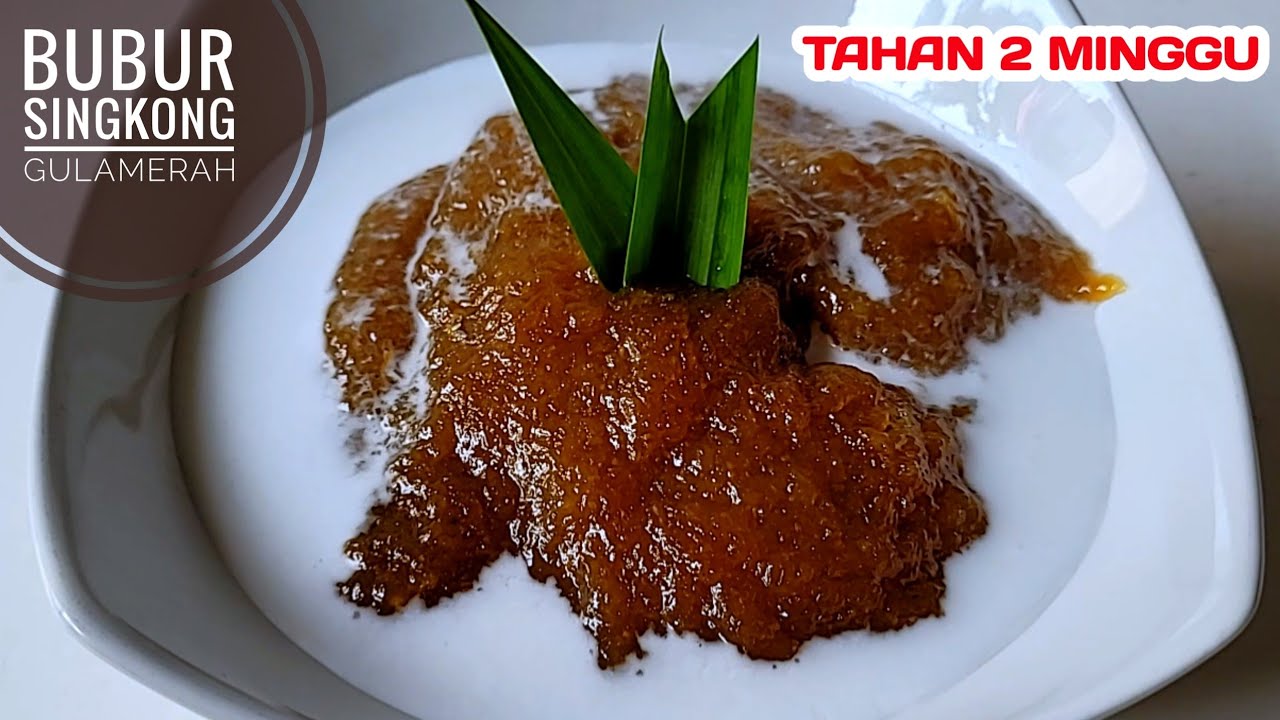 TANPA TEPUNG‼️RESEP BUBUR SINGKONG GULA MERAH TERENAK TERMUDAH SUPER LEMBUT MAKANAN TRADISIONAL