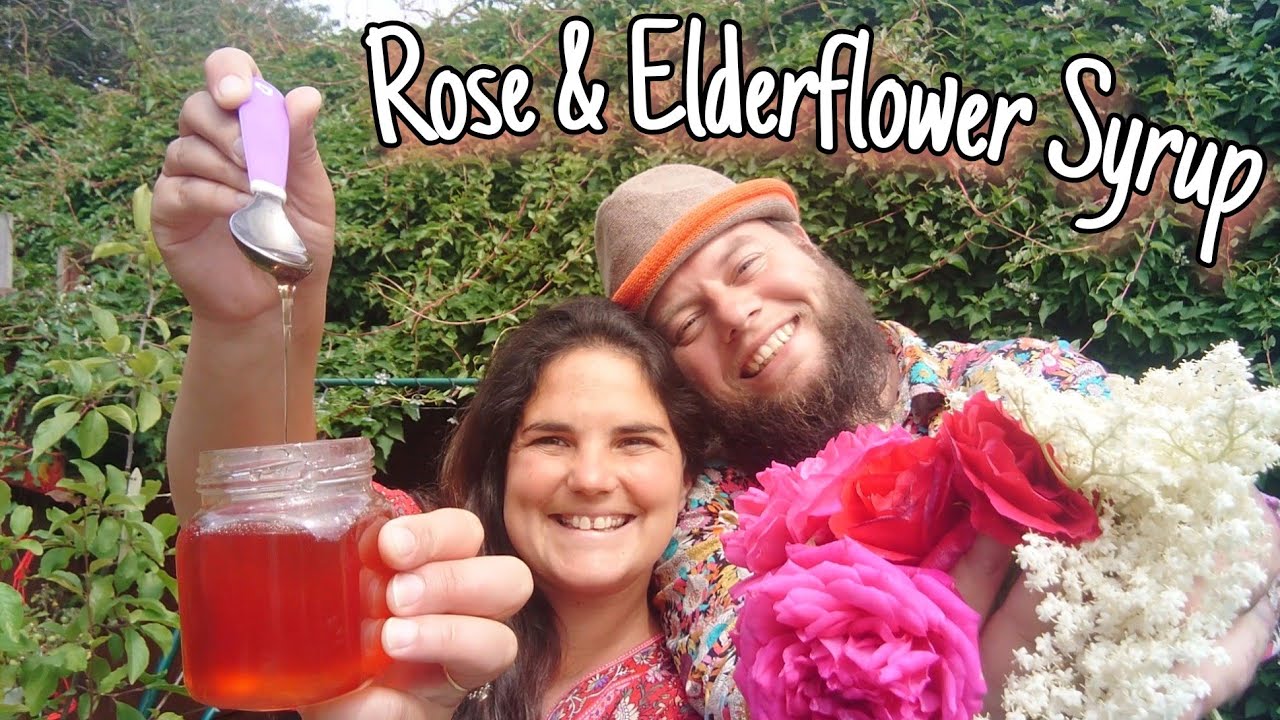 How To Collect & Make Rose & Elderflower Syrup 🍯 Preserving Edible Flowers🌹