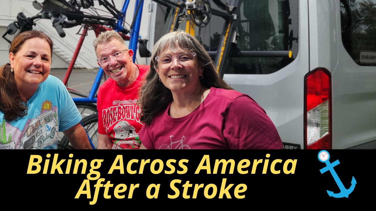 Inspiring couple bikes across America after a stroke & cancer! 🚴❤️