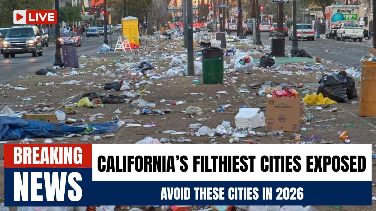 10 Dirtiest Cities in California You Should Avoid Visiting in 2026