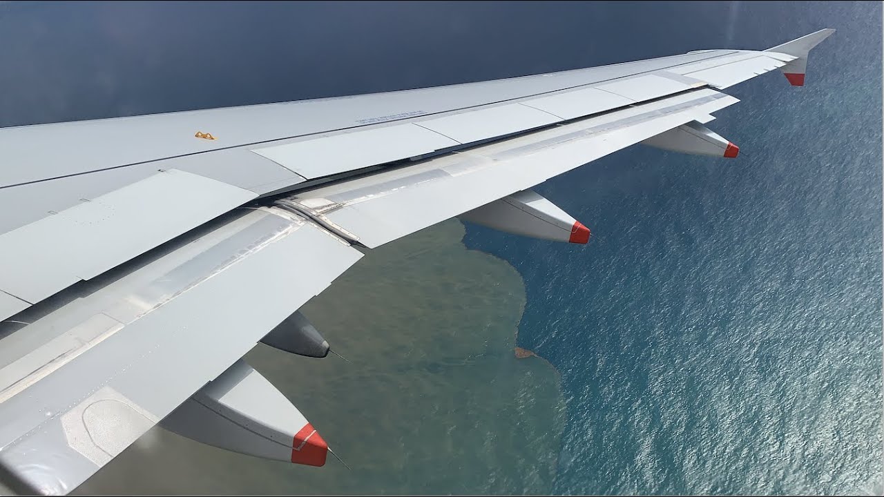 COASTAL TAKEOFF | British Airways A319 Takeoff from Barcelona El-Prat Airport