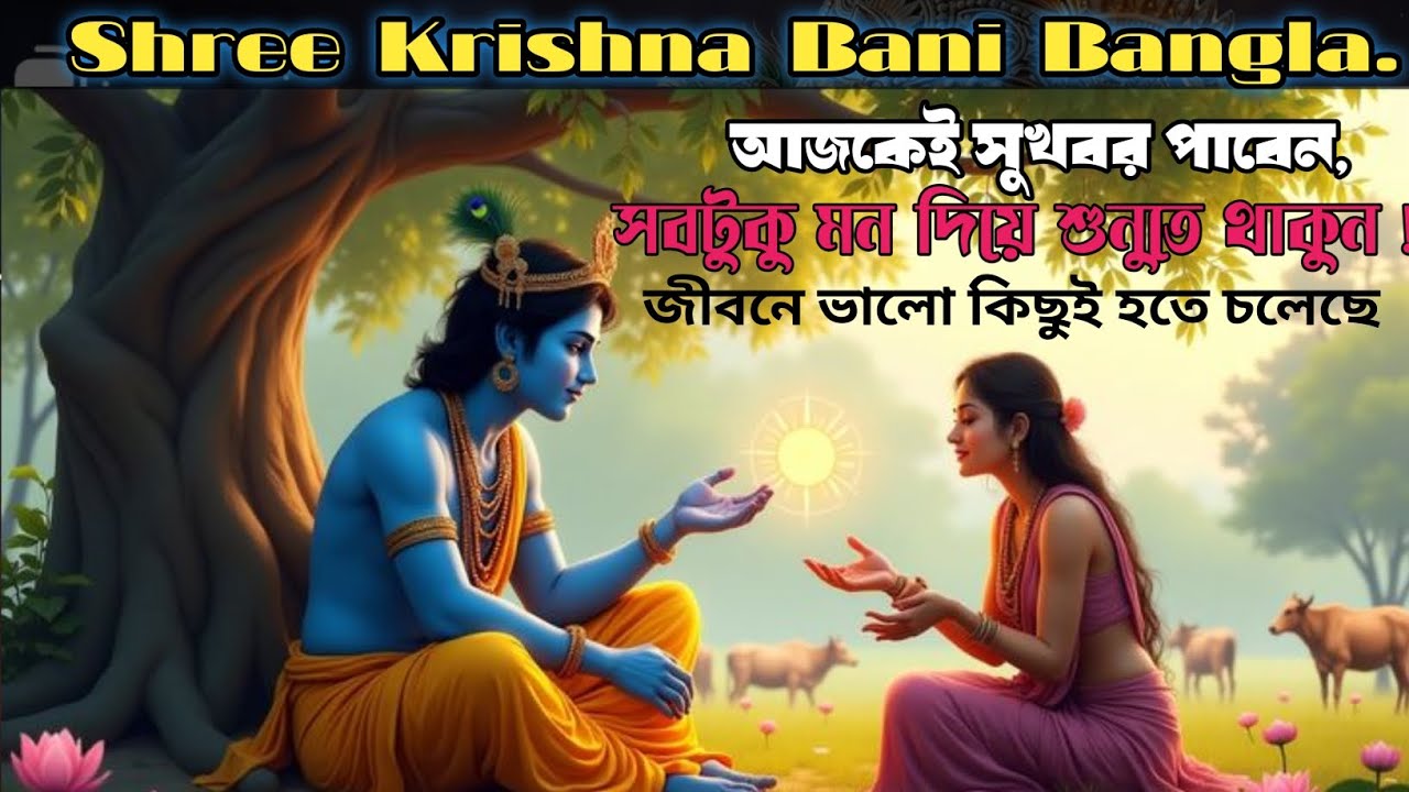 কাঁদছো তুমি কার জন্য কাঁদছো? ভগবান শ্রীকৃষ্ণ কি বলছেন । জীবনে আর কাঁদতে হবে  না। Sree Krishna bani 