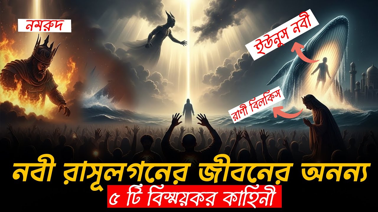 একসাথে ৫ টি বিস্ময়কর ইসলামিক কাহিনী | Animation Moral Story | Quranic Story