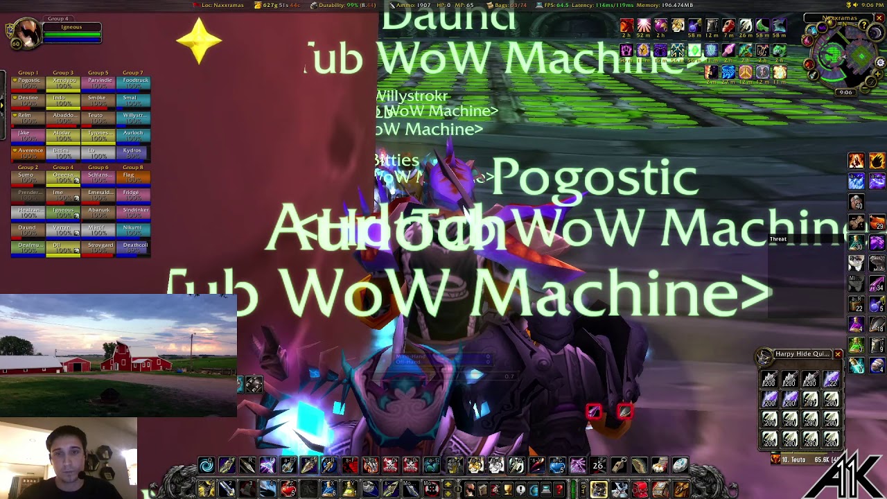 Naxx Speed Run - 1hr 29min HTWM - Igneous Hunter POV