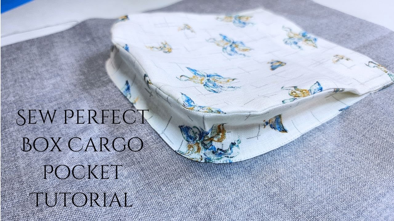 Sew Perfect Box Cargo Pocket Tutorial | Bellows Pocket  Cargo Pocket Tutorial For Beginners #29