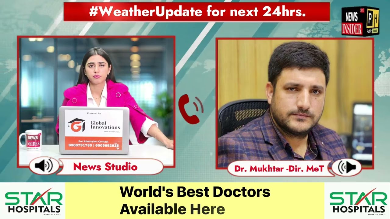 #Watch Weather Update with Director MeT Dr. Mukhtar Ahmed; Warns of Heavy Rain, Snowfall Across J&k