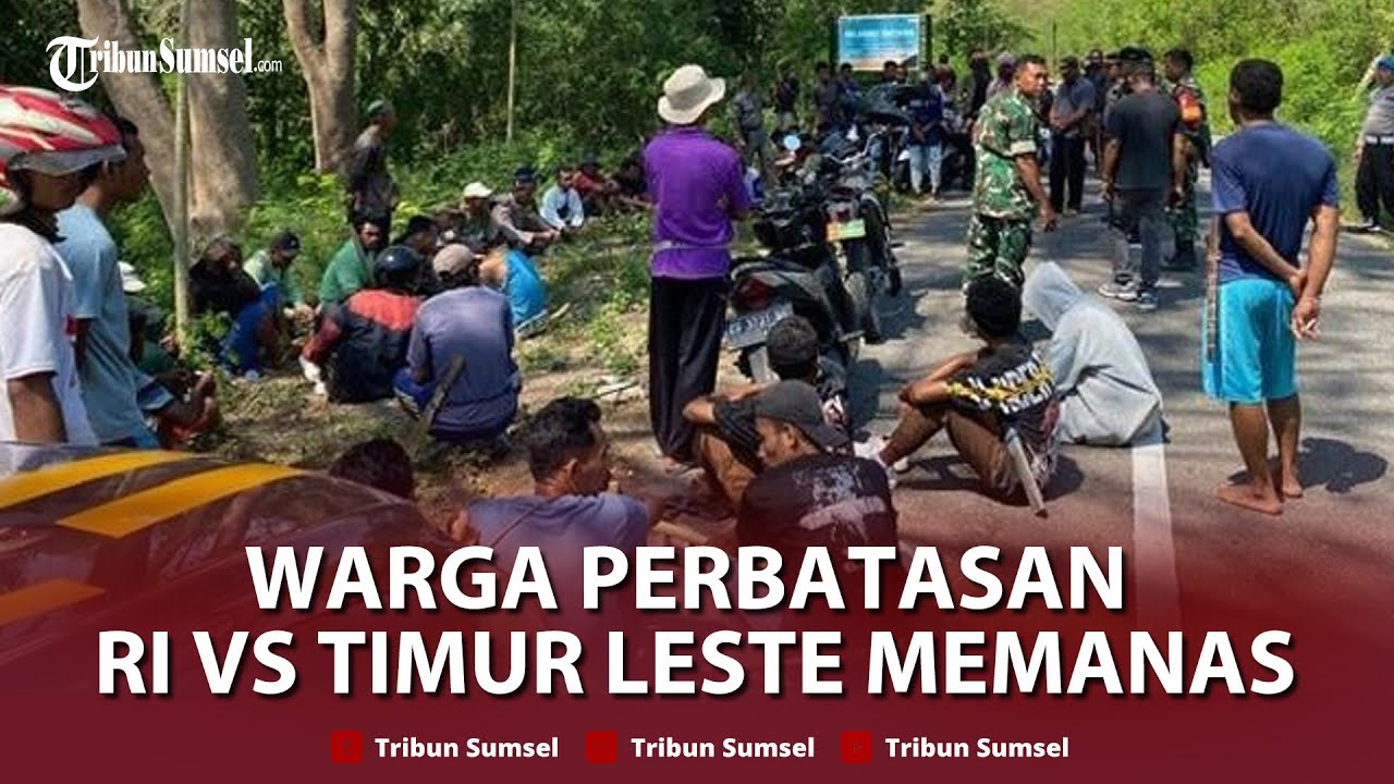 🔴Perbatasan Indonesia dan Timor Leste Memanas! Warga Bentrok Saling Serang Batu dan Senjata Tajam