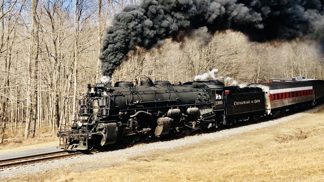 C&O #1309: Winter on the Western Maryland Scenic Railroad 2-18/19-2023