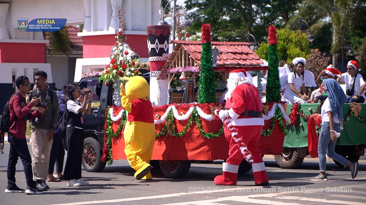 Ribuan Warga Papua Selatan Ikuti Parade Natal  di Merauke